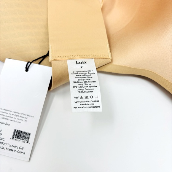 NWT KNIX WingWoman Contour Bra - Warm Sand - Picture 7 of 11